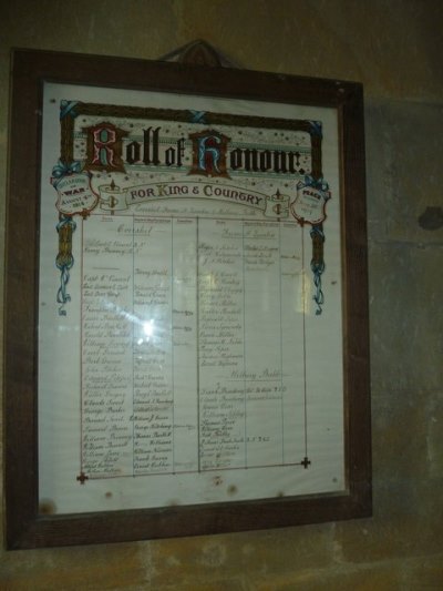 War Memorial St. Osmund Church Evershot