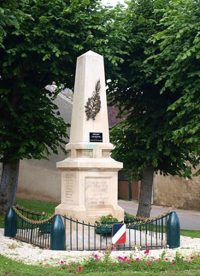 Oorlogsmonument Villiers-sur-Tholon