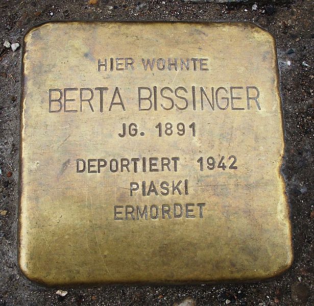 Stolpersteine Augsburger Strae 34 #2