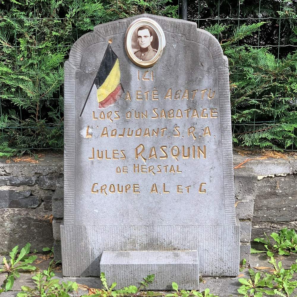 Herinneringsmonument Belgische Luitenant Jules Rasquin #2