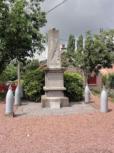 War Memorial Monchaux-sur-caillon #1