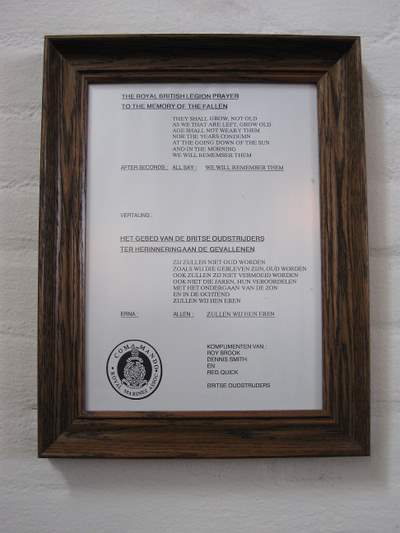 Roll of Honour 41 Royal Marine Commando Westkapelle #3