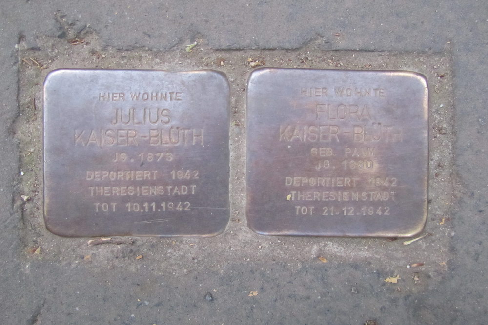 Stolpersteine Raschdorffstrae 17 #1