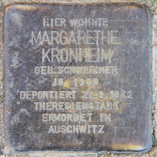 Stolpersteine Schillerstrae 13