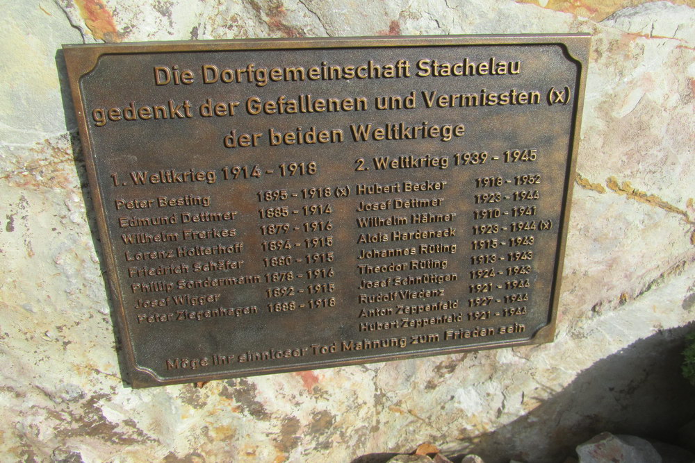 War Memorial Stachelau #2