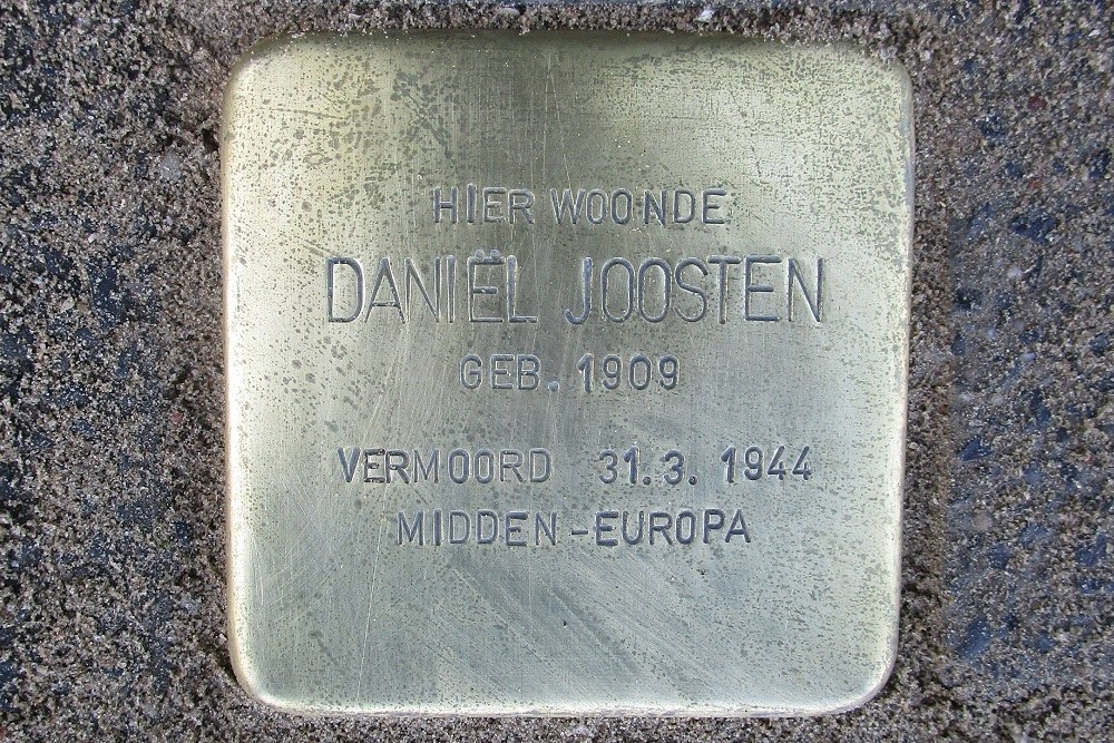 Stolperstein J.J.A. Goeverneurstraat 43 #1