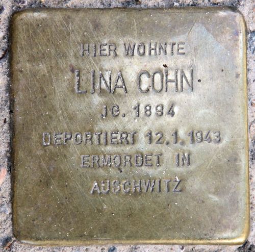 Stolpersteine Droysenstraße 18 #3