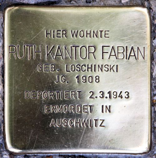 Stolpersteine Stirnerstraße 1 #3