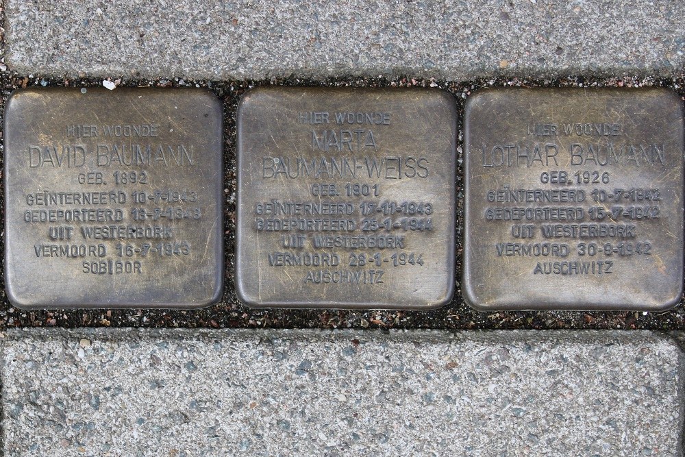 Stolpersteine Sloestraat 6 #1
