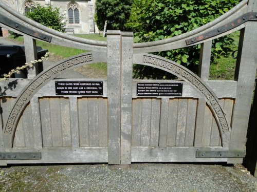 Remembrance Gate Dewing Family