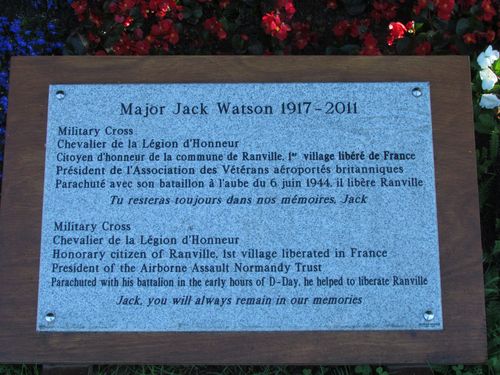 Memorial Major Jack Watson Ranville #1