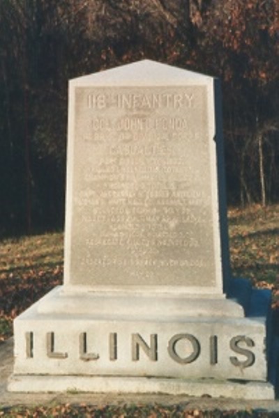 118th Illinois Infantry (Union) Monument