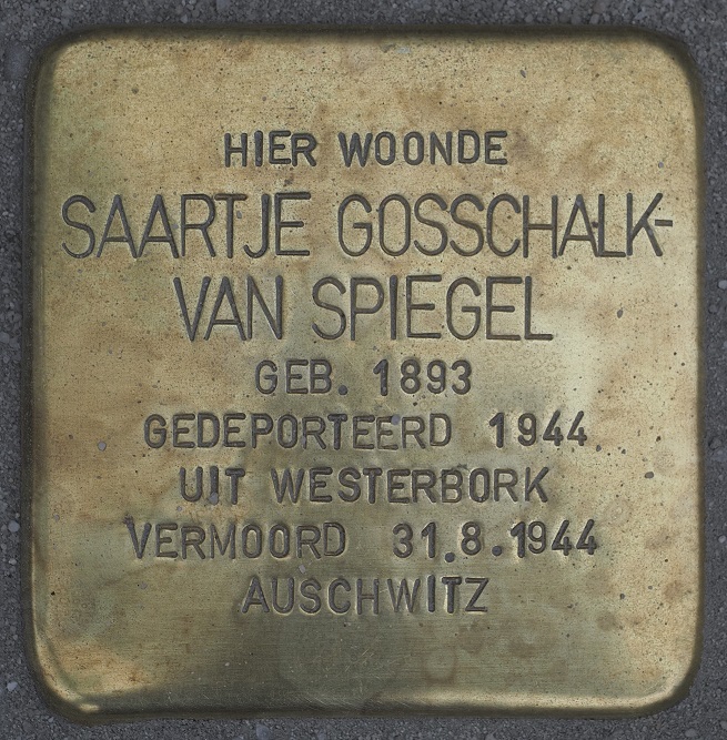 Stolpersteine Sint Jurrienstraat 21 #2