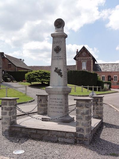 Monument Eerste Wereldoorlog Barzy-en-Thirache