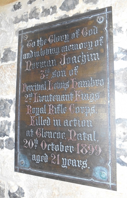 Memorial 2nd Lt. Norman Joachim Hambro