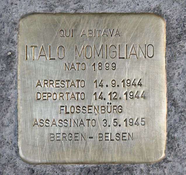 Stolperstein Via Antonio Fontanesi 38 #1