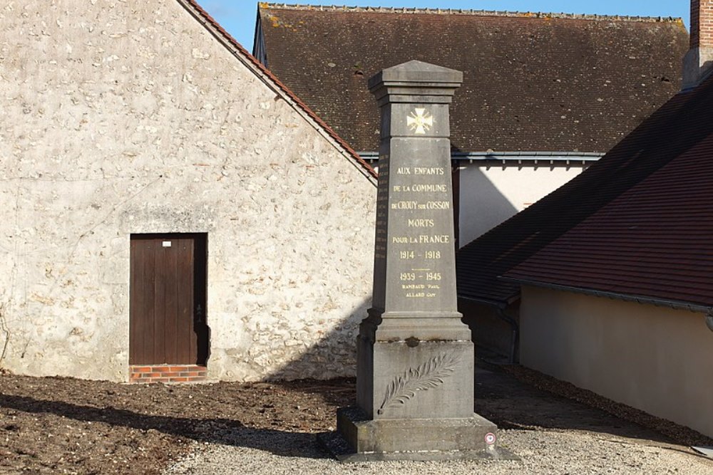 War Memorial Crouy-sur-Cosson #1