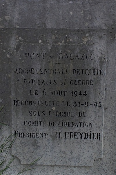 Monument Vernietiging en Wederopbouw Brug Balazuc #2
