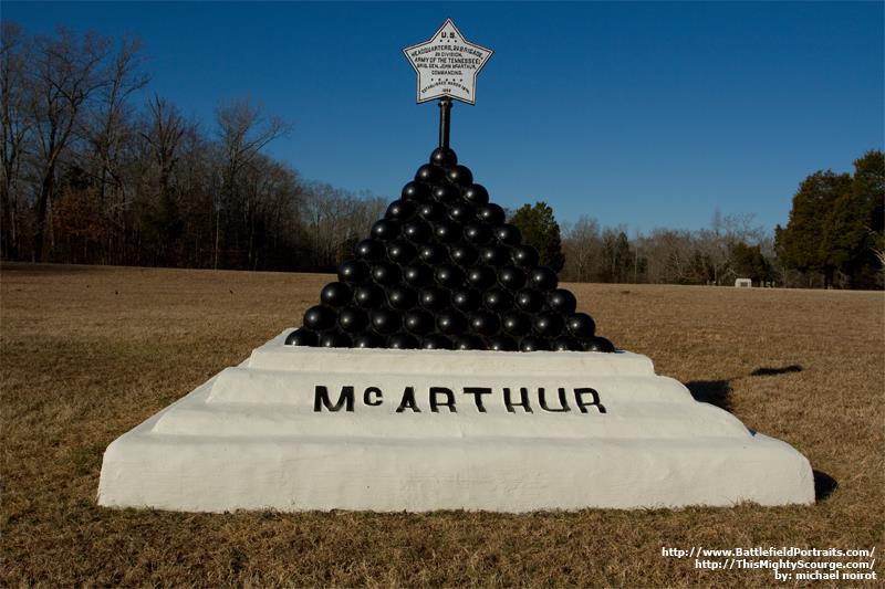 Locatie-aanduiding Hoofdkwartier US Brigadier General John McArthur