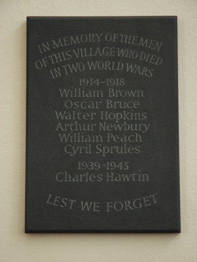 War Memorial Bourton-on-the-Hill Church #1