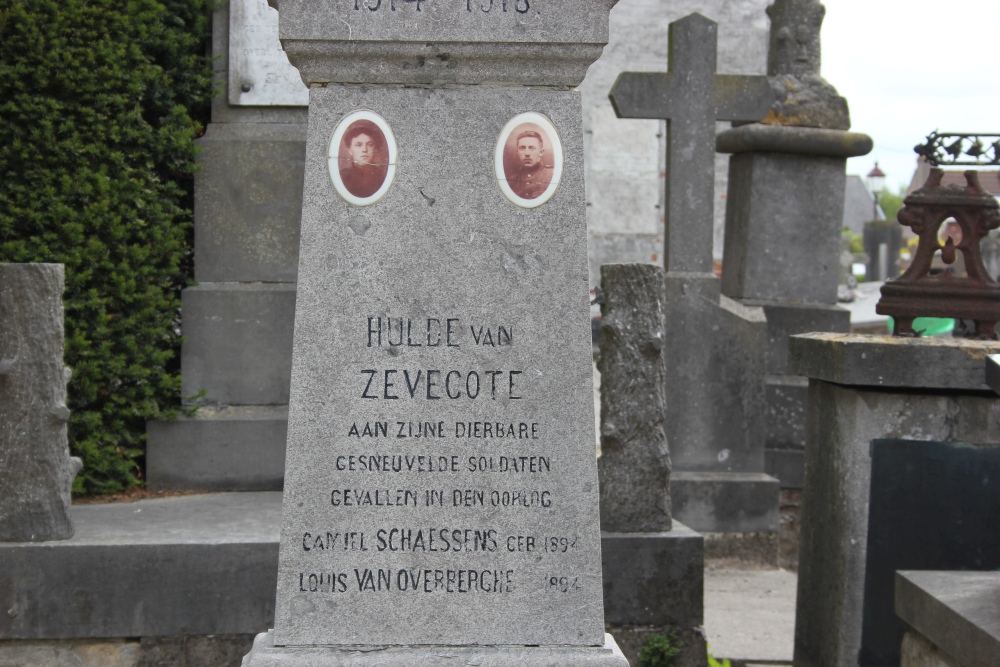 Oorlogsmonument Zevekote	 #2