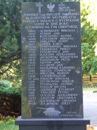 Memorial 1st Polish Armoured Brigade 