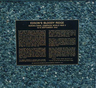 Edson's Ridge - Bloody Ridge Monument #2