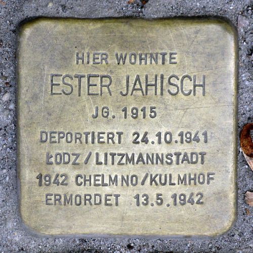 Stolpersteine Ohmstrae 1