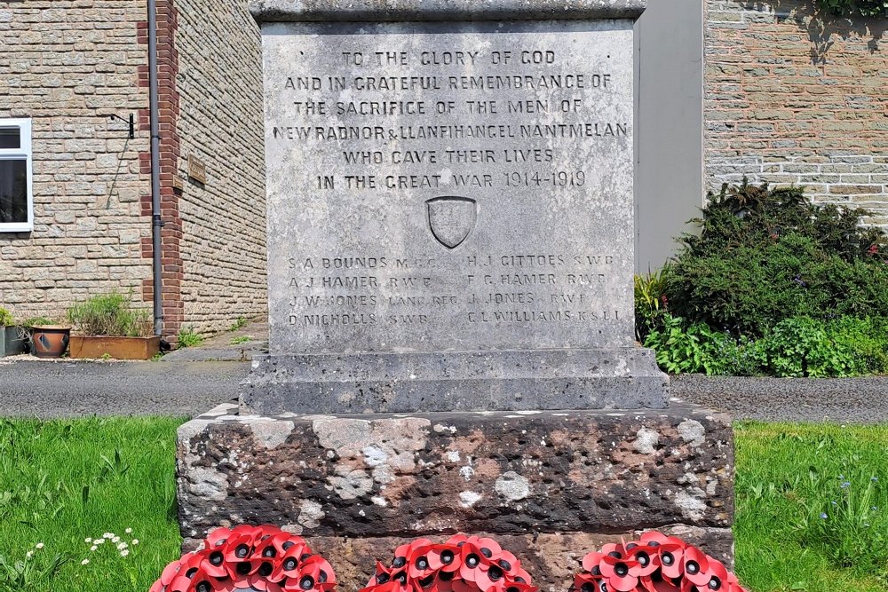 Oorlogsmonument New Radnor #2