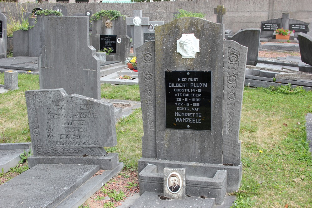 Belgische Graven Oudstrijders Balegem Begraafplaats Vrijhem #2