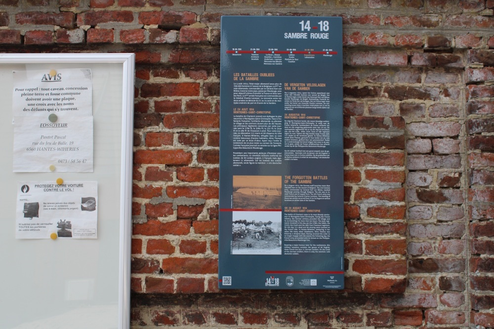 Information Board 14-18 Sambre Rouge -  The Forgotten Battles of the Sambre #1