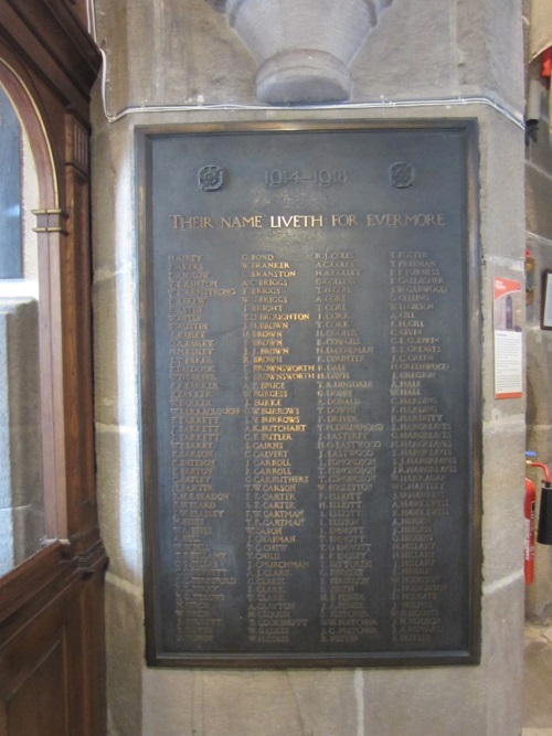 Oorlogsmonument Holy Trinity Church Skipton #2