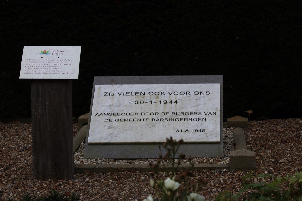 Monument Crash RAF Algemene Begraafplaats Kolhorn