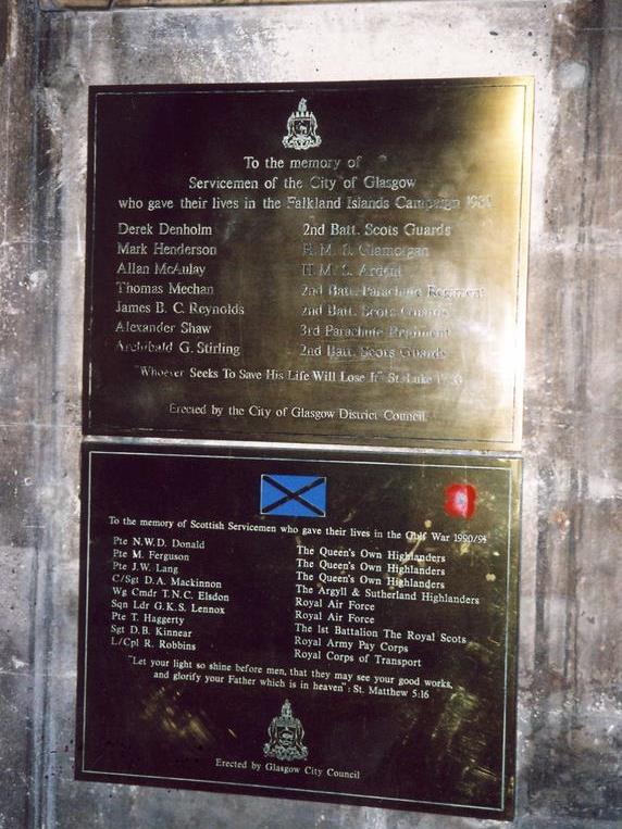 Gedenktekens Glasgow Cathedral #2
