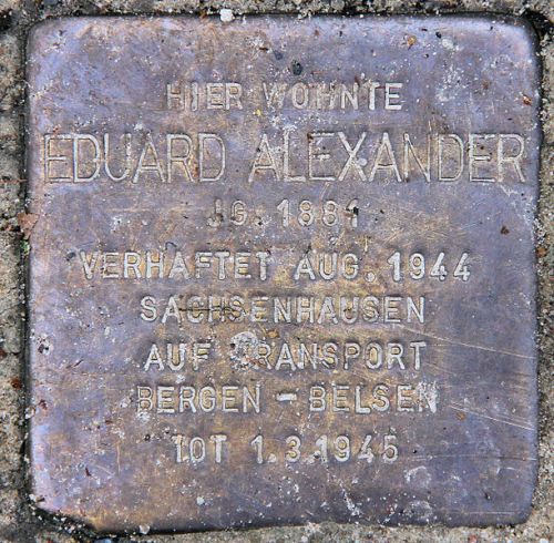 Stumbling Stone Cimbernstraße 13