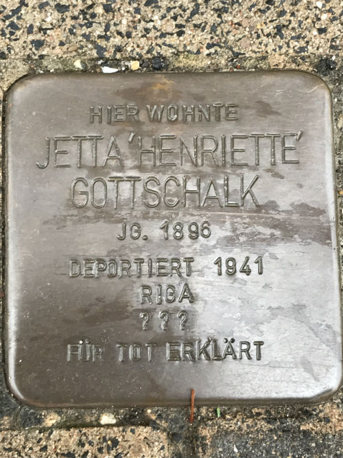 Stolpersteine Kreuzstraße 89 #2