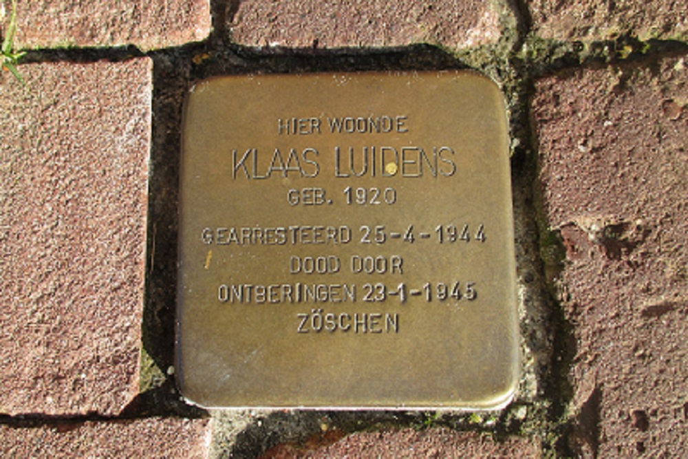 Stolperstein Marktstraat 7 #1