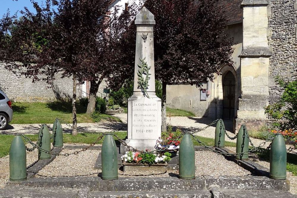 Monument Eerste Wereldoorlog Courcelles-ls-Gisors #1