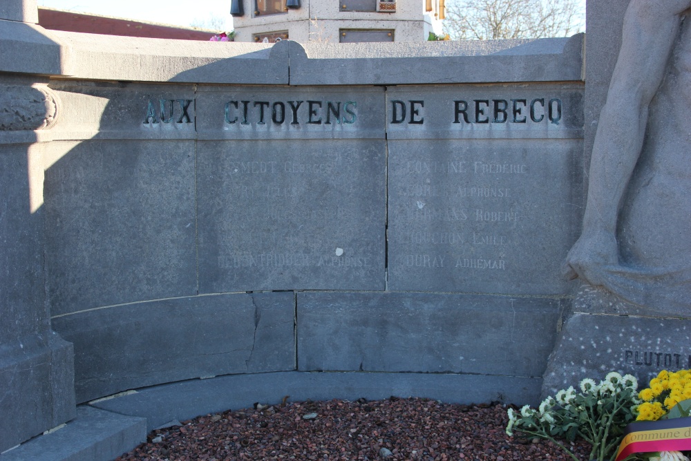 Monument Gedeporteerden Eerste Wereldoorlog Rebecq-Rognon #2