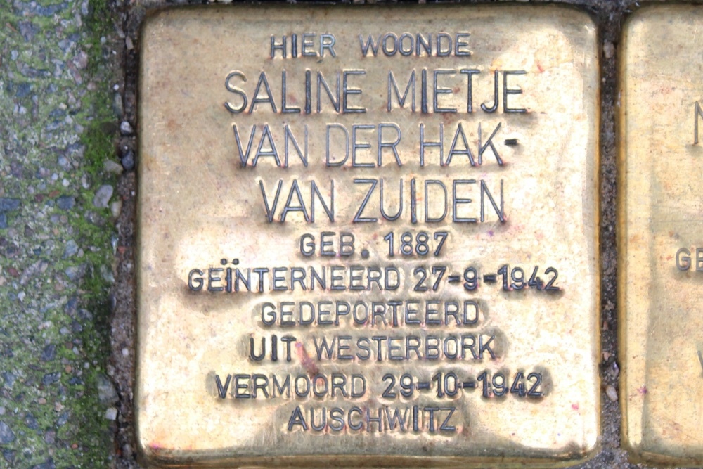 Stolpersteine Saffierstraat 11 #3