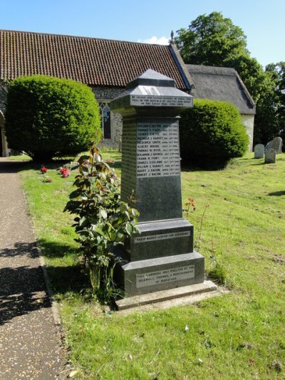 Oorlogsmonument Horsford #1
