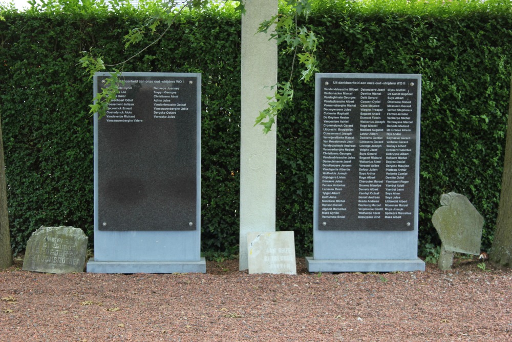 Gedenktekens Oudstrijders Heestert	