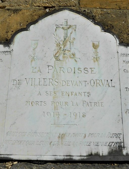 Gedenkteken Eerste Wereldoorlog Villers-devant-Orval #3