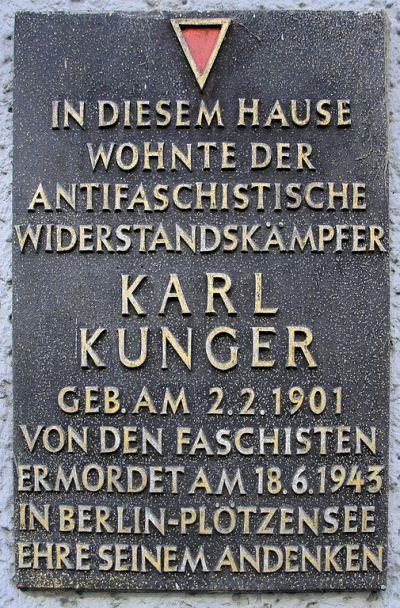 Gedenkteken Karl Kunger #1