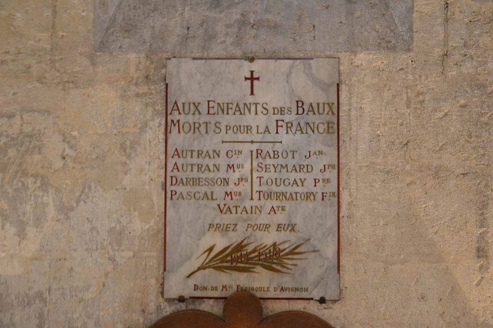 Monument Eerste Wereldoorlog Les Baux-de-Provence