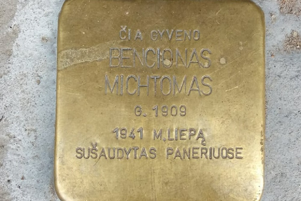 Stolperstein Žemaitijos g. 1