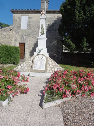 Oorlogsmonument Saint-Martin-Lacaussade