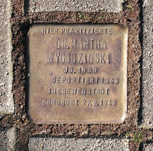 Stolperstein Alexanderstrae 8 #1