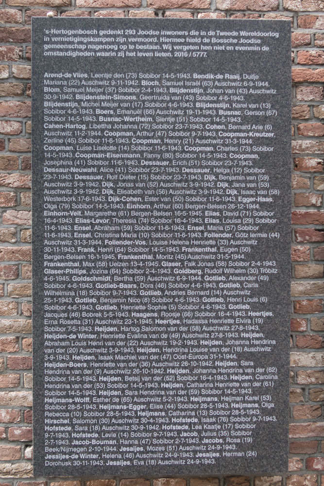 Monument Joodse Slachtoffers Den Bosch #3