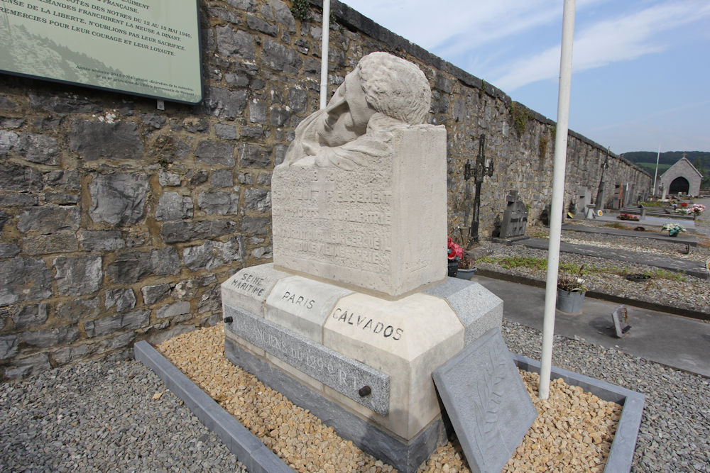 Oorlogsmonument Begraafplaats Warnant